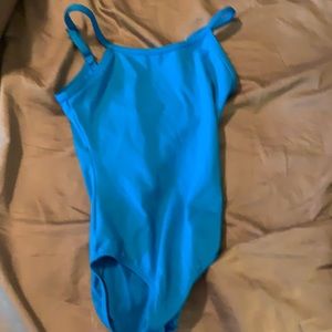 Teal dance leotard